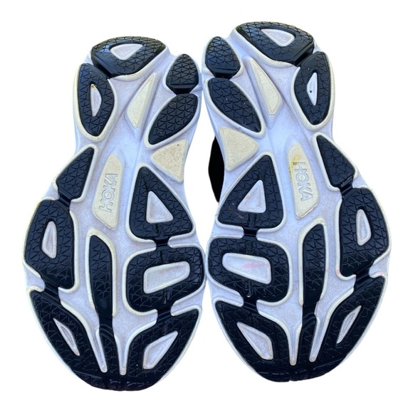 Hoka Black Athletic Shoes with White Soles - Picture 7 of 10